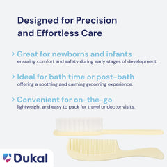 Ivory DawnMist grooming set on a tidy nursery shelf for style.