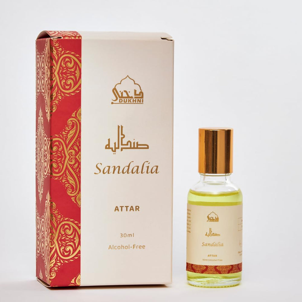 Dukhni Sandalia attar oil bottle for on-the-go fragrance