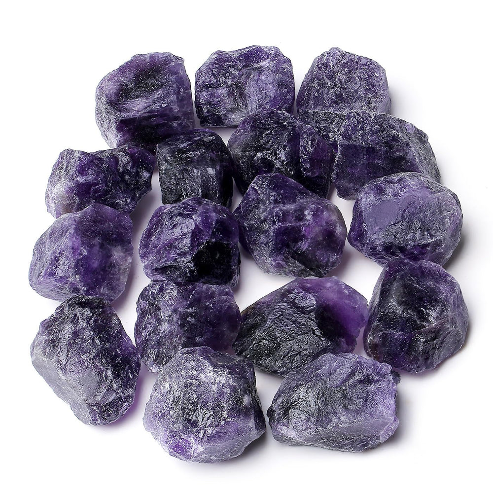 DUQGUHO amethyst crystal rock close-up for meditation and mood balance.
