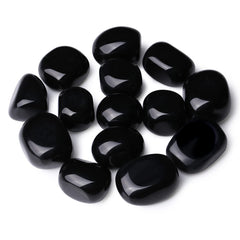 DUQGUHO Black Obsidian crystals set for decorative display and protective vibes