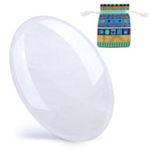 DUQGUHO clear quartz palm stone 2.4 inches, a calm meditation companion.