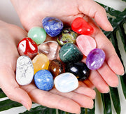 DUQGUHO crystal stones set—vibrant multicolor decor and craft accents