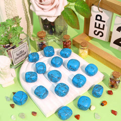 DUQGUHO Green Turquoise polished tumbling stones for meditation and calm spaces