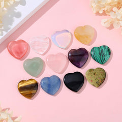 DUQGUHO rose quartz heart detail, promotes gentle ambiance in personal spaces.