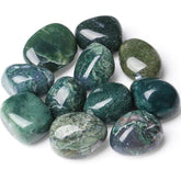 DUQGUHO Moss Agate bulk crystals for self-expression and calm desk decor.