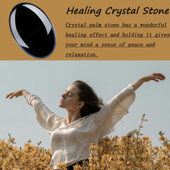DUQGUHO Obsidian palm stone packaging with gift box presentation