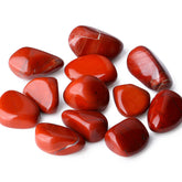DUQGUHO Red Jasper stones set pebbles enhance decor with warm light reflections