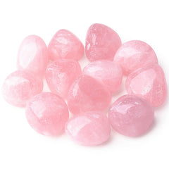 DUQGUHO Rose Quartz crystal stones bulk for calming decor and mindful display.