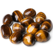 DUQGUHO Tiger Eye stones polished, ideal for home decor and calming meditation spaces.