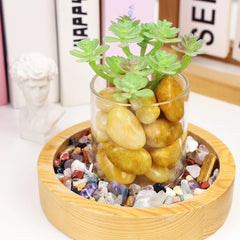 DUQGUHO Topaz crystals: terrarium and aquarium décor stones for natural accents.