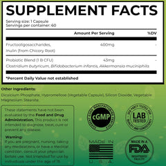 Duvera probiotic prebiotic blend aiding daily gut balance.