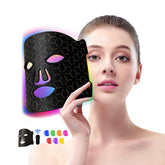 Duevie red light mask close-up showing a skin-friendly silicone surface for gentle care.