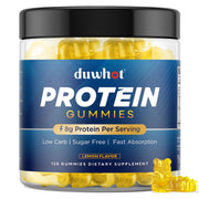 duwhot whey protein gummies lemon bag portable protein snack with zero sugar