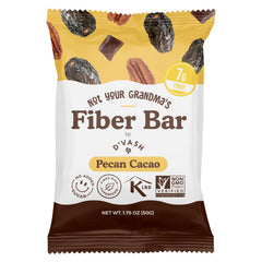 D'Vash Fiber Bars on-the-go snack for busy days.