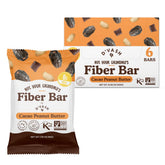 D'Vash Not Your Grandma's Fiber Bars cacao peanut butter bar on-the-go snack with fiber boost.