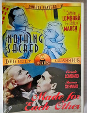 DVD Cult Classics Nothing Sacred Made for Each Other cover art highlights a collectible double feature.