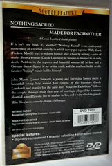 DVD Cult Classics Nothing Sacred Made for Each Other disc art invites a cozy vintage film night.