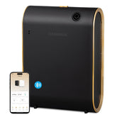 DXBDHSJK diffuser front view with sleek black finish and quiet operation.
