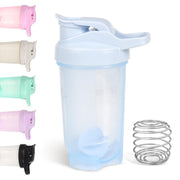 D.Y.A 16oz shaker bottle with blue body for smooth protein shakes on the go