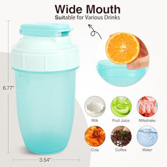 D.Y.A BPA-free shaker material supports safe daily use.
