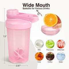 Dishwasher-safe BPA-free materials for convenient cleaning after workouts.