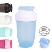 D.Y.A 16oz shaker bottle in blue with leak-proof design for protein shakes on the go