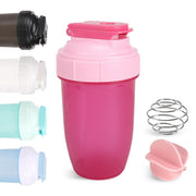 D.Y.A 16oz shaker bottle with pink lid for on-the-go protein shakes.