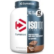 Dymatize ISO100 cup pour showing quick protein intake and fast digestion.