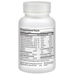 Dynamic Enzymes Eat E-Z capsules in bottle designed for bloating relief.