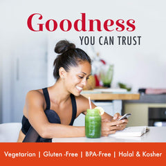 Dynamic Health bottle shows certifications and high-quality production standards.