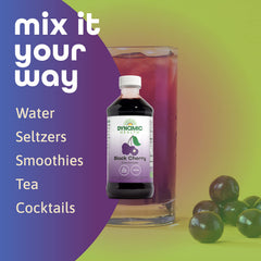 Dynamic Health Zumo Cereza Negra para smoothies y bebidas frutales