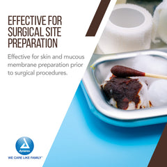 Dynarex povidone-iodine scrub packaging case for clinical supply