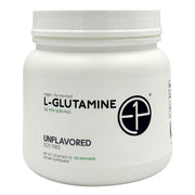 E1P L-Glutamine 600g unflavored bottle for convenient daily use.