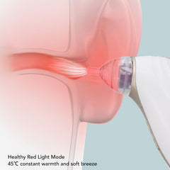 Ear Dryer warm air drying mode provides gentle heat for comfort.