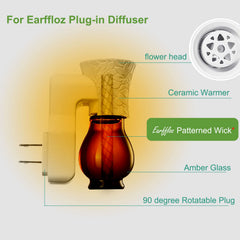 Earffloz replacement wick packaging highlighting DIY aroma compatibility.