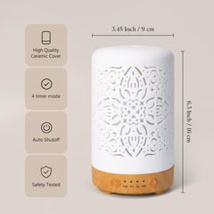 Earnest Living diffuser offers four timer options for tailored diffusion sessions