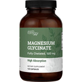 Earth Harmony Naturals Pure Magnesium Glycinate 500mg bottle with high-absorption formula
