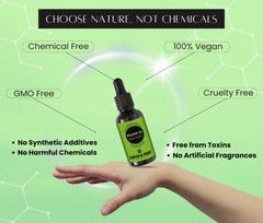 Earth N Pure Brahmi Oil for hair application providing lightweight shine.