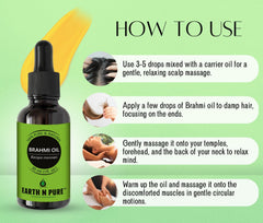Earth N Pure Brahmi Oil used in prewash routine with carrier oil.