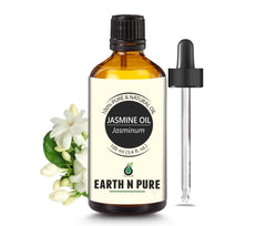 Earth N Pure Jasmine Oil with glass dropper for precise aromatherapy application