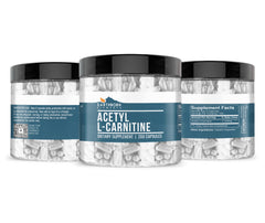 Earthborn Elements Acetyl L-Carnitine bottle back label highlights pure, additive-free formula.