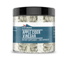 Earthborn Elements Apple Cider Vinegar capsules bottle for daily convenience.