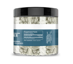 Earthborn Elements ACV capsules being poured, ideal for a simple daily routine.