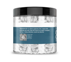 Earthborn Elements Gamma Oryzanol capsules close-up, easy-to-swallow design.