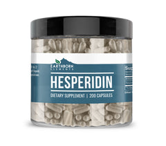 Earthborn Elements Hesperidin capsules bottle showing pure additive-free daily supplement.