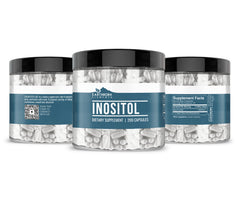 Earthborn Elements Inositol bottle on a kitchen counter during daily routine