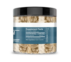 Earthborn Elements label close-up emphasizes purity and USA-encapsulated packaging.