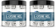 Earthborn Elements L-Lysine HCL capsules in a bottle for easy daily protein support.