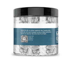 Close-up of Earthborn Elements capsules showing pure undiluted formula