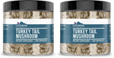 Earthborn Elements Turkey Tail Mushroom capsules bottle highlights pure, additive-free daily use.